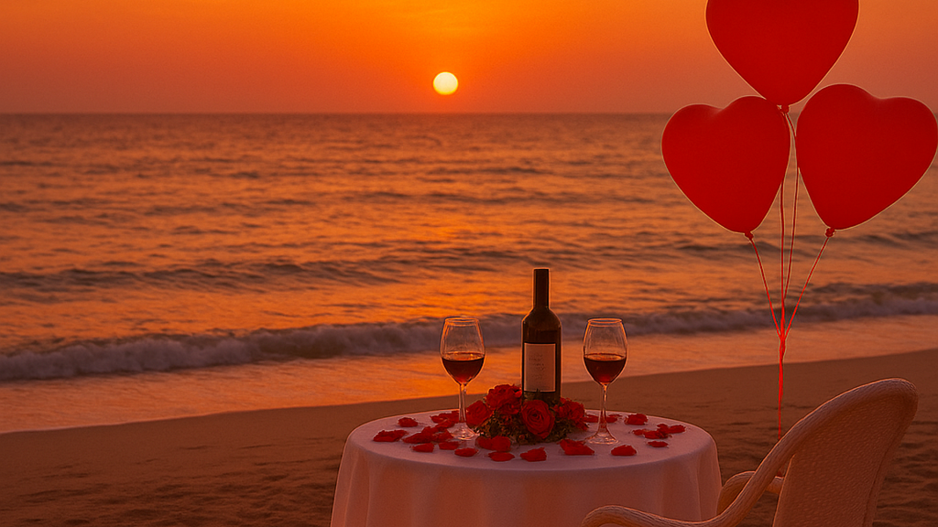Romantic Night Plan by the Sea