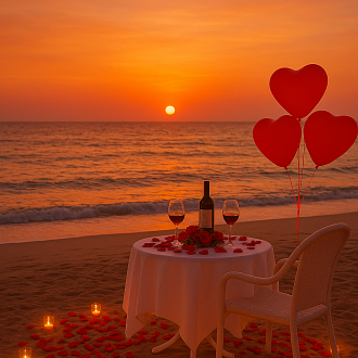 Romantic Night Plan by the Sea